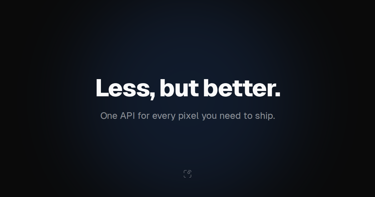 Minimal template preview